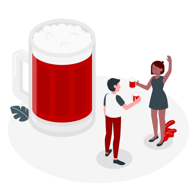 people drinking beer