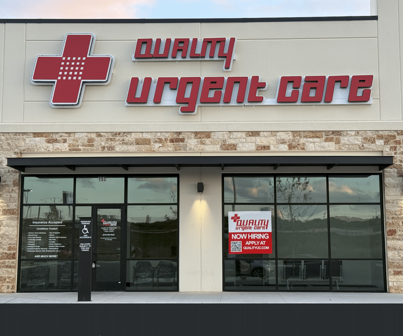 Quality Urgent Care walk-in clinic on Babcock Road near UTSA in San Antonio, TX